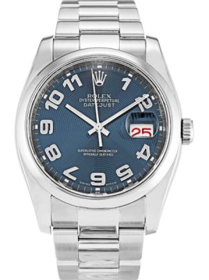 Replica Rolex Datejust 36mm Blue Concentric Dial 116200