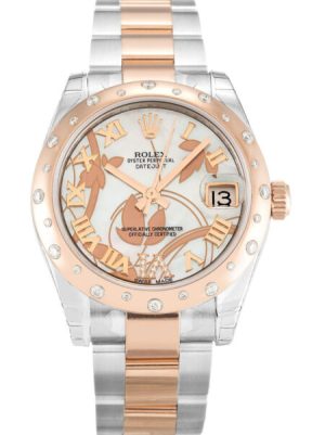 Replica Rolex Lady-Datejust 31mm White Floral Dial 178341