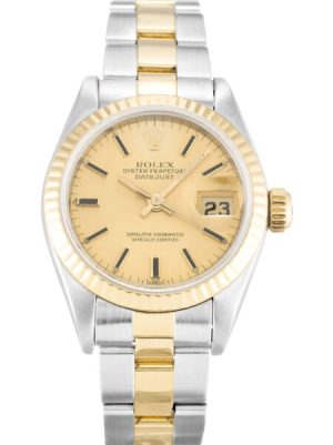 Replica Rolex Lady-Datejust 26mm Champagne Dial 69173-2