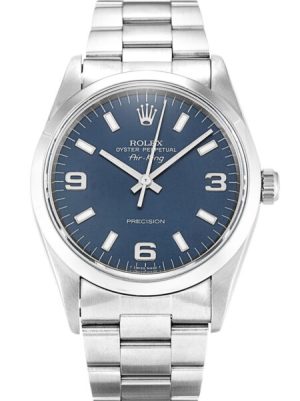 Replica Rolex Air-King 34mm Blue Dial 14000