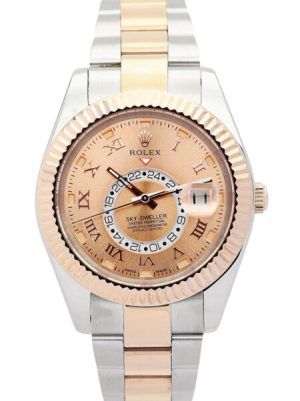 Replica Rolex Sky-Dweller 42mm Champagne Dial 326938-3