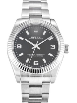 Replica Rolex Oyster Perpetual Lady 31mm Black Dial 177234