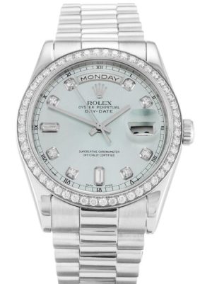 Replica Rolex Day-Date 36mm Blue Dial 118346