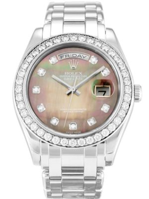Replica Rolex Day-Date 36mm Mother of Pearl - Black Dial 18946