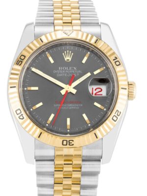 Replica Rolex Datejust Turn-O-Graph 36mm Grey Dial 116263
