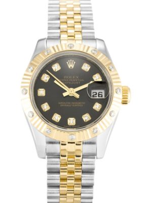 Replica Rolex Lady-Datejust 26mm Champagne Dial 179313-3