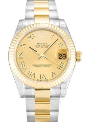 Replica Rolex Lady-Datejust 31mm Champagne Dial 178273-2