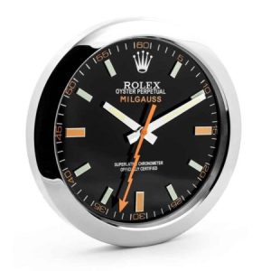 Rolex Wall Clock – MILGAUSS BLACK/ORANGE | Affordable Elegance
