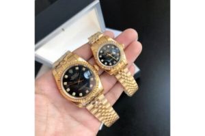 Replica Rolex Datejust 36/28mm RG/RG Jub Black/Dial
