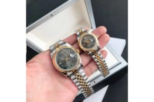 Replica Rolex Datejust 36/28mm RG/SS Jub Grey/Rmn
