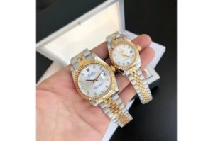 Replica Rolex Datejust 36/28mm RG/SS Jub Sliver/Dia