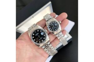 Replica Rolex Datejust 36/28mm SS/SS Jub Black/Dial