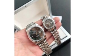 Replica Rolex Datejust 36/28mm SS/SS Jub Grey/Rmn