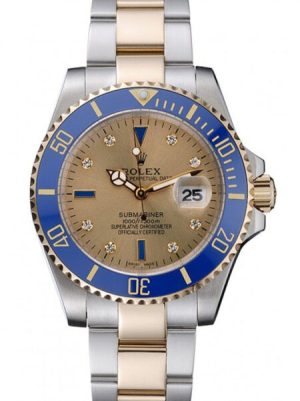 Replica Rolex Submariner 42mm Gold Dial rl55