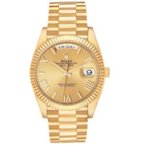Superclone Rolex Day-Date 40 mm Champagne Roman Dial 228238